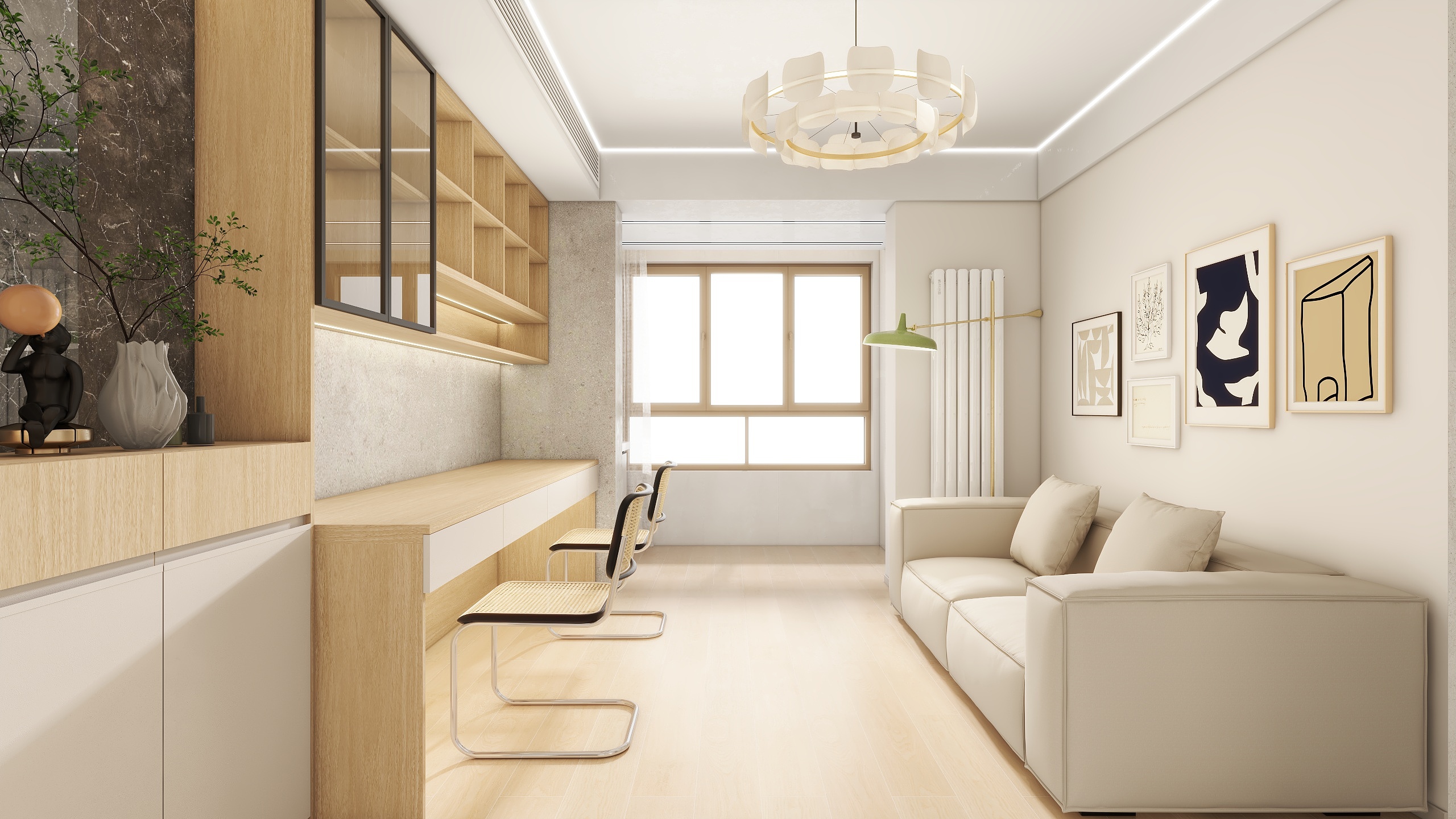 郭涛-66㎡2室现代原木-装修设计方案