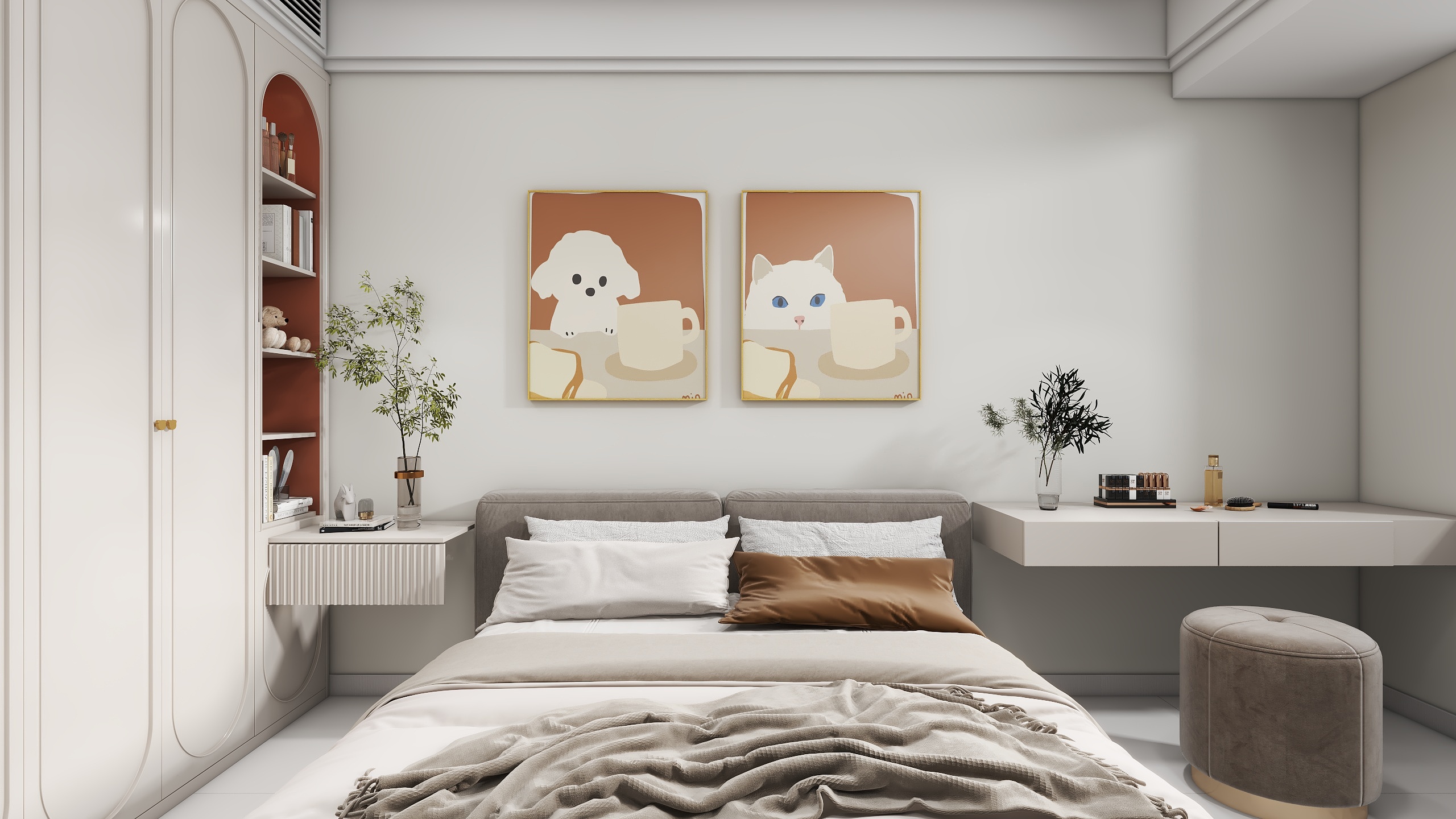 是非题CV-现代简约暖色系列-装修设计方案