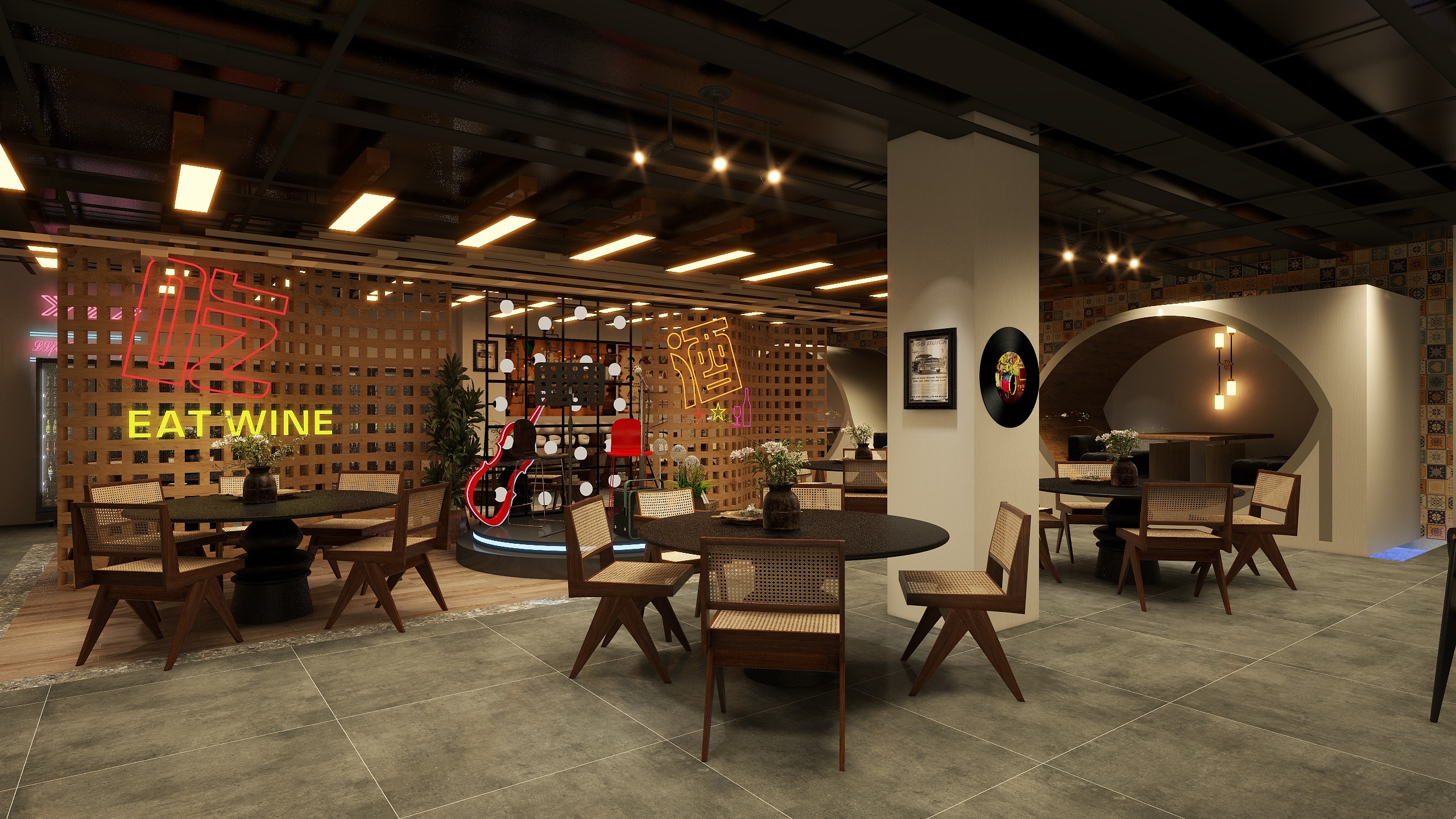 GeXxbF-烧烤店平面图-装修设计方案