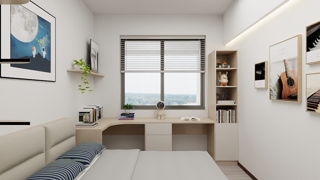 姜云设计案例-九天街坊杨哥家3D-装修设计方案