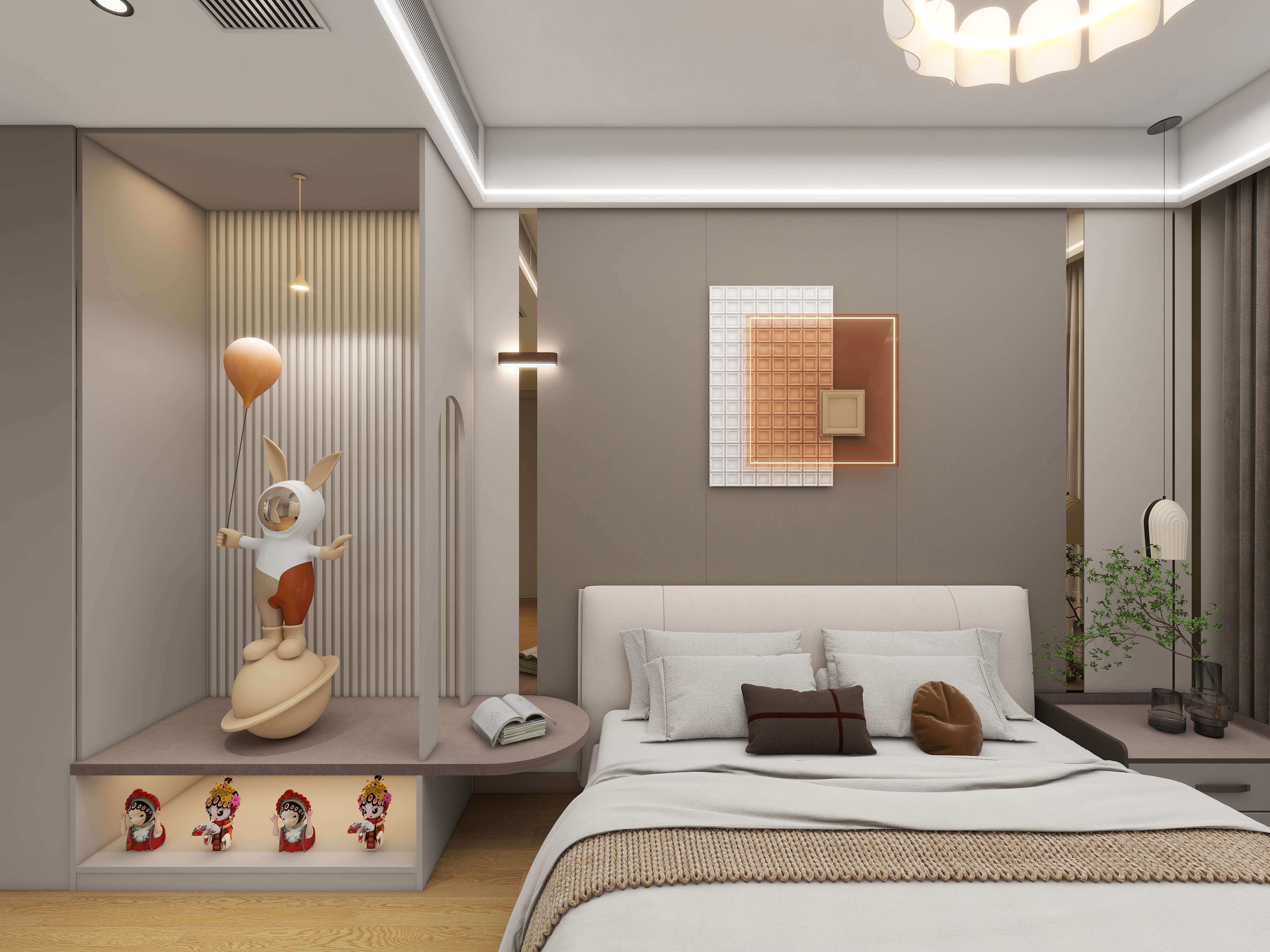 朱程-91㎡3室改2室-装修设计方案