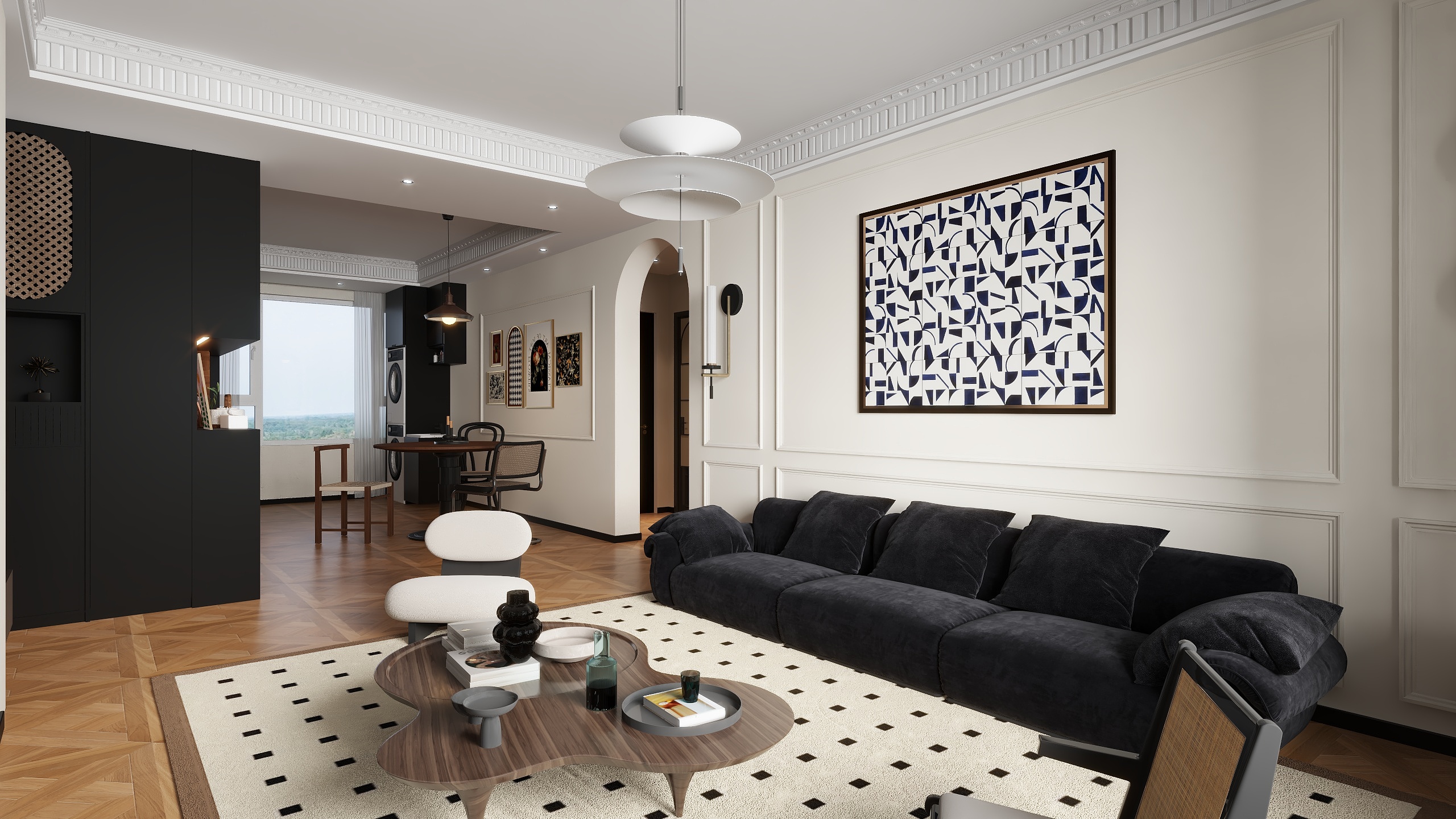 青柠设计施工-柳林幸福河畔130-西-装修设计方案