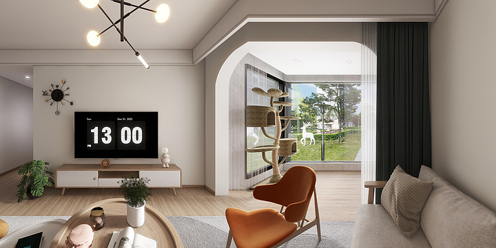 s孙同学-硬装专业等级考核户型-副本-装修设计方案