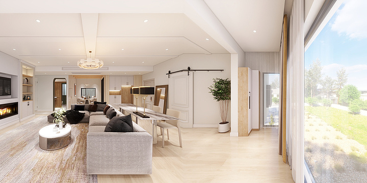 Paul66-现代简约125㎡3室-装修设计方案