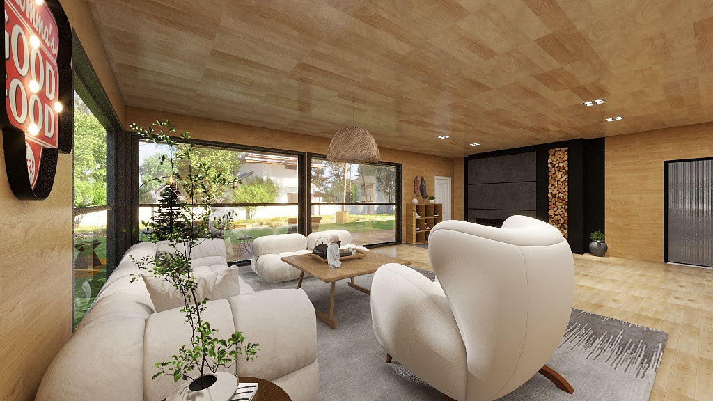 王献乐-原木自然主义木屋的恬静生活-装修设计方案