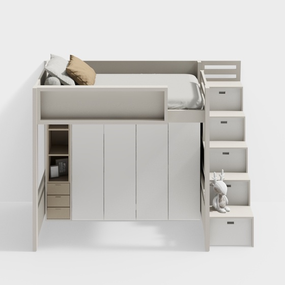 Modern children's room bunk beds