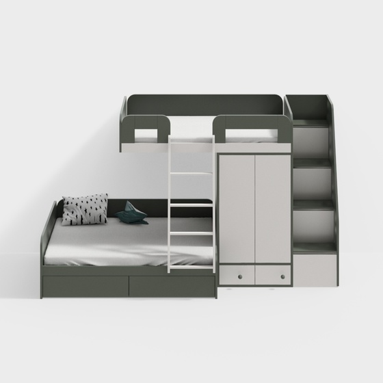 Modern children's bunk beds