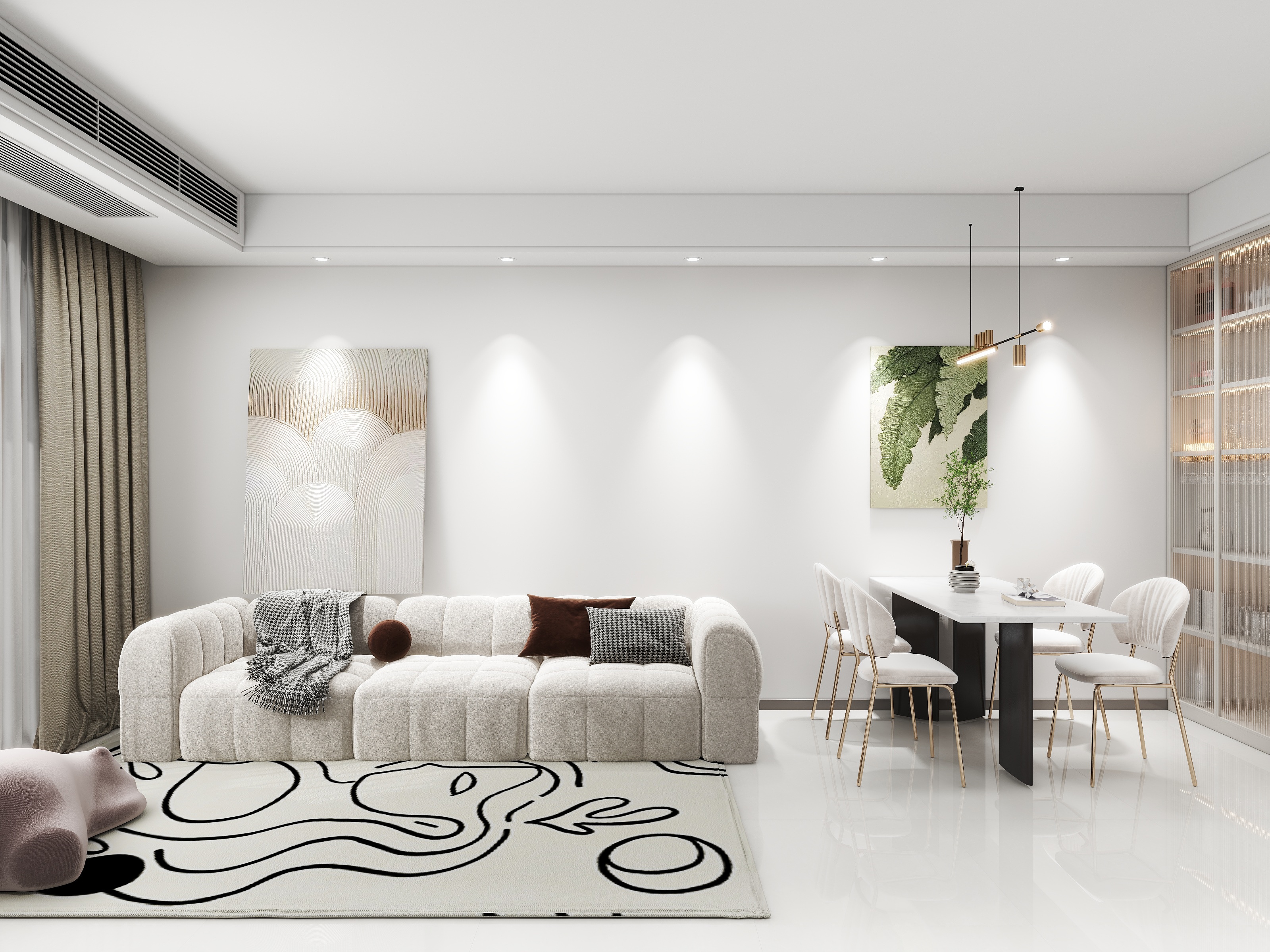 ~雨辰-海德公园81㎡3室-装修设计方案