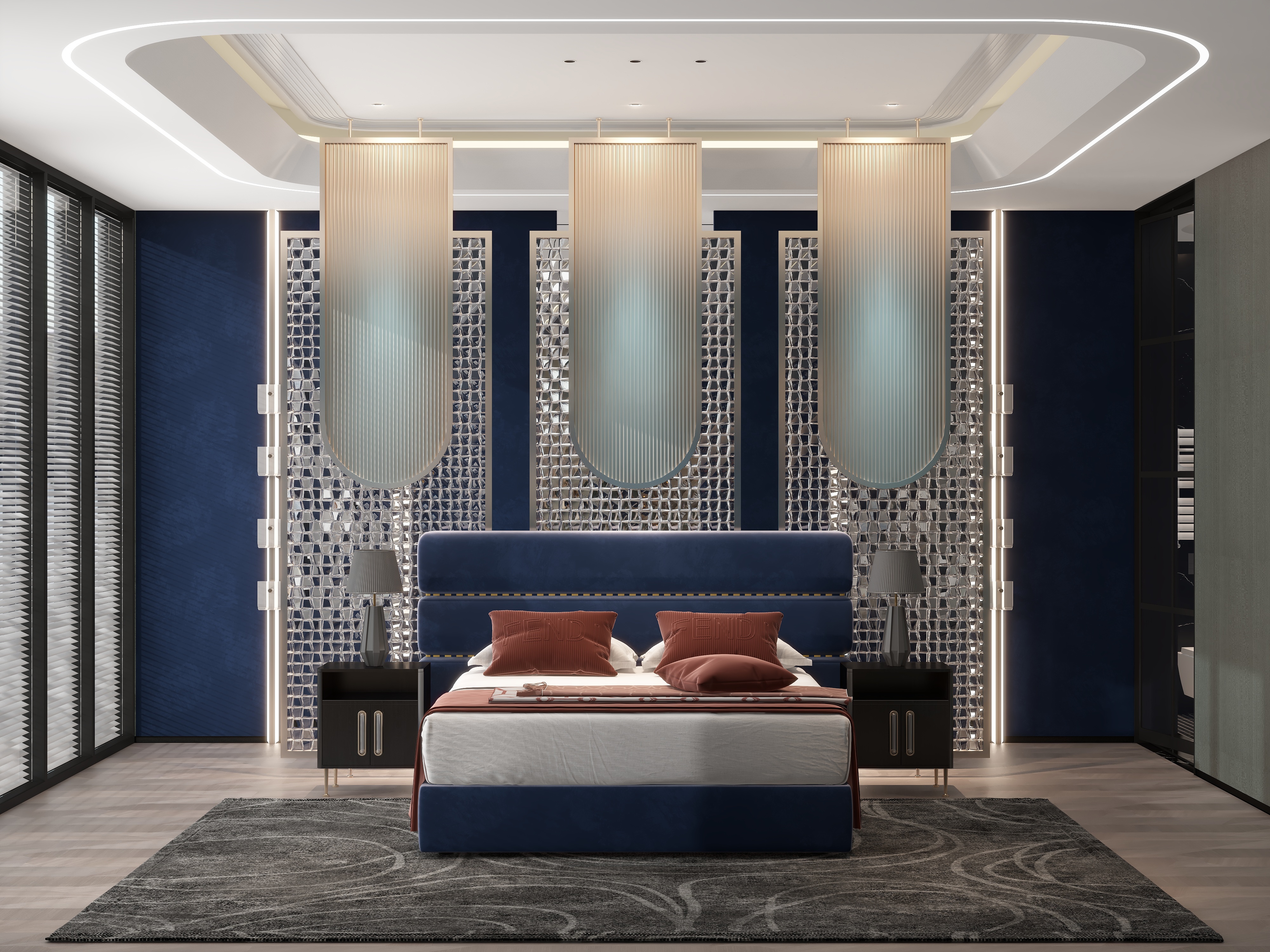 Stillwaterundeep-【生活的艺术】套房系列-《像蓝丝绒一样美丽》(美妆博主的套间)装修效果图