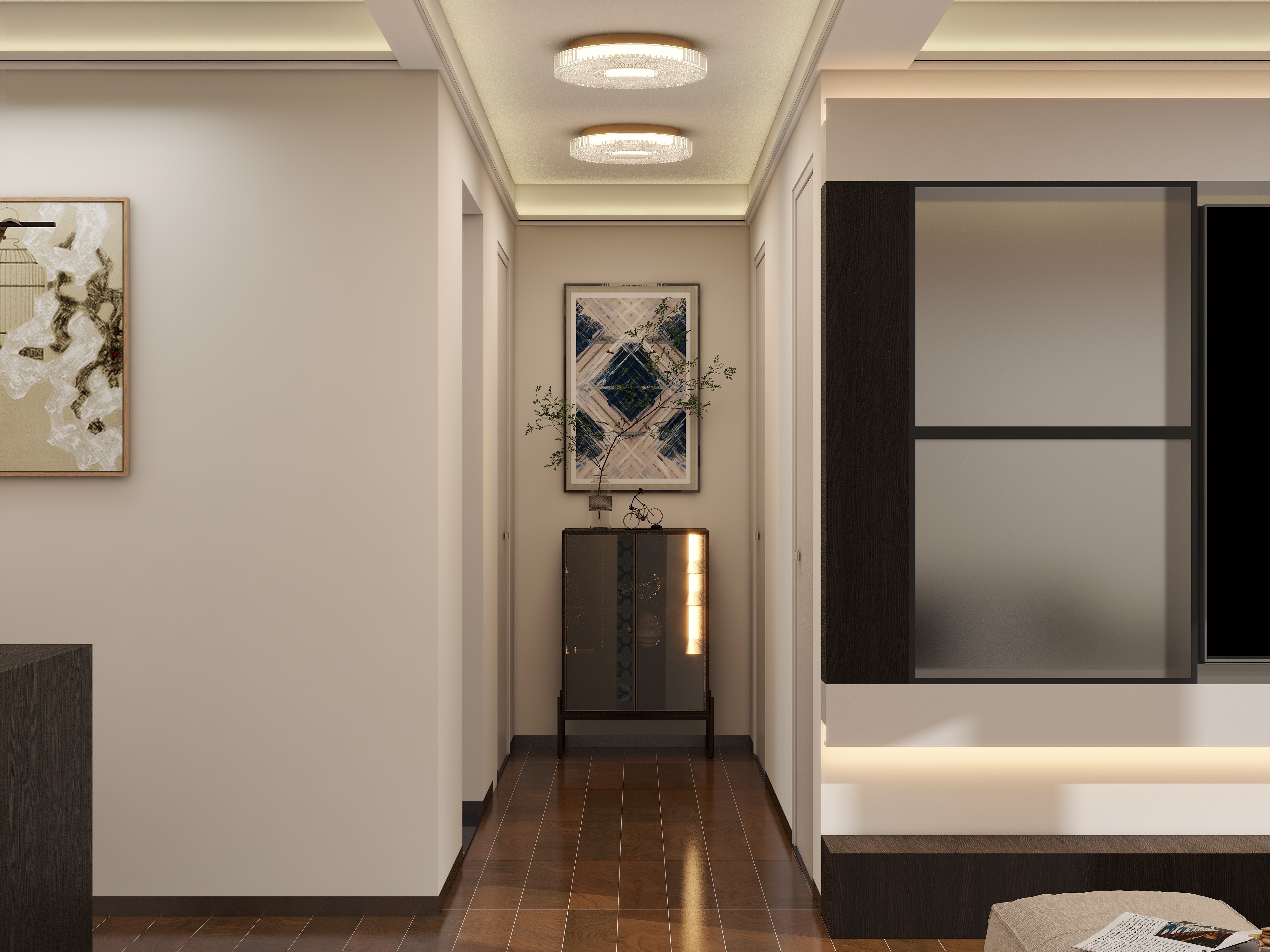 唐山设计师岳镇岭-福乐园小区轻奢97㎡3室-装修设计方案