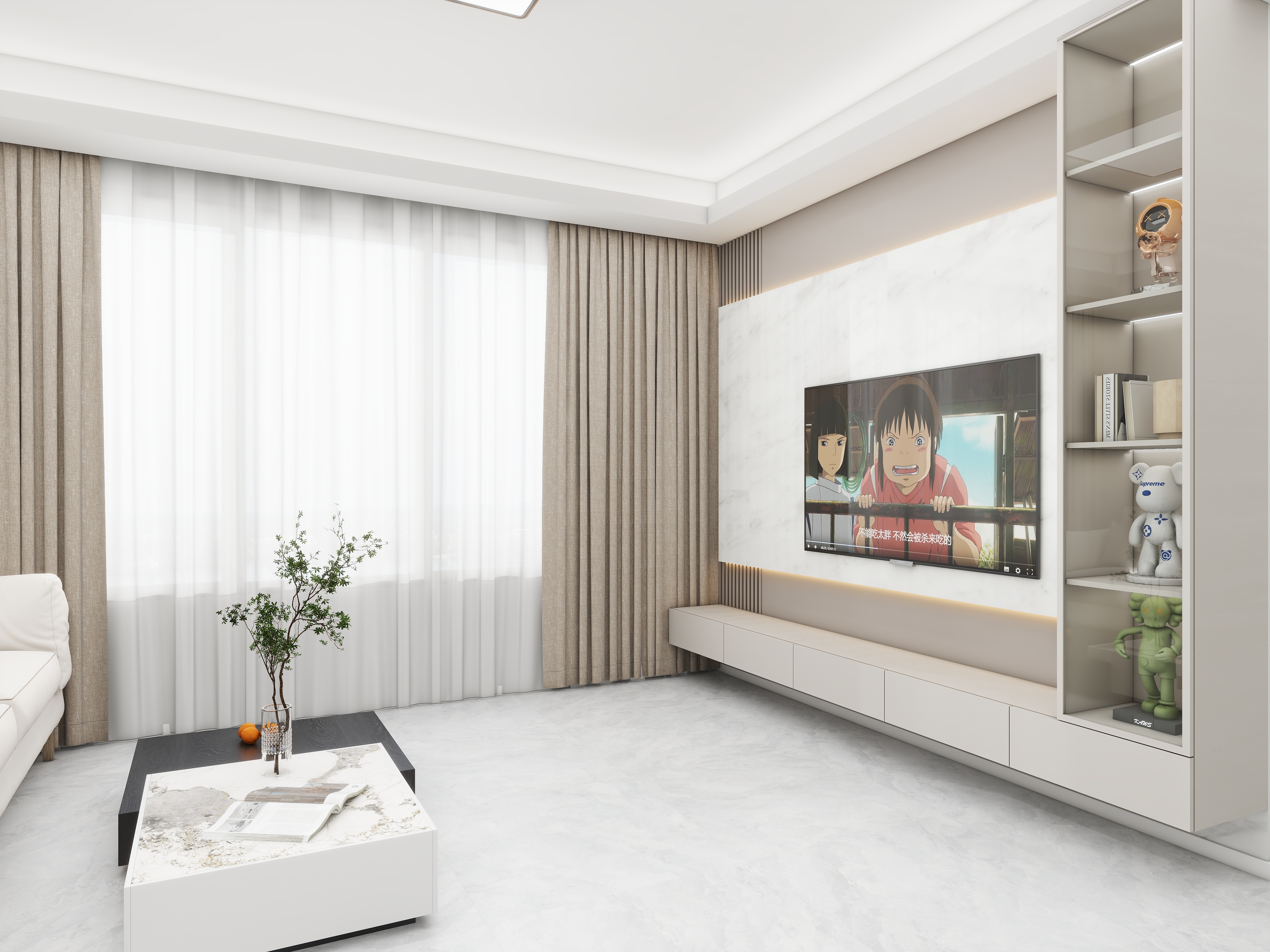 壹诺设计工作室-现代简约装修效果图