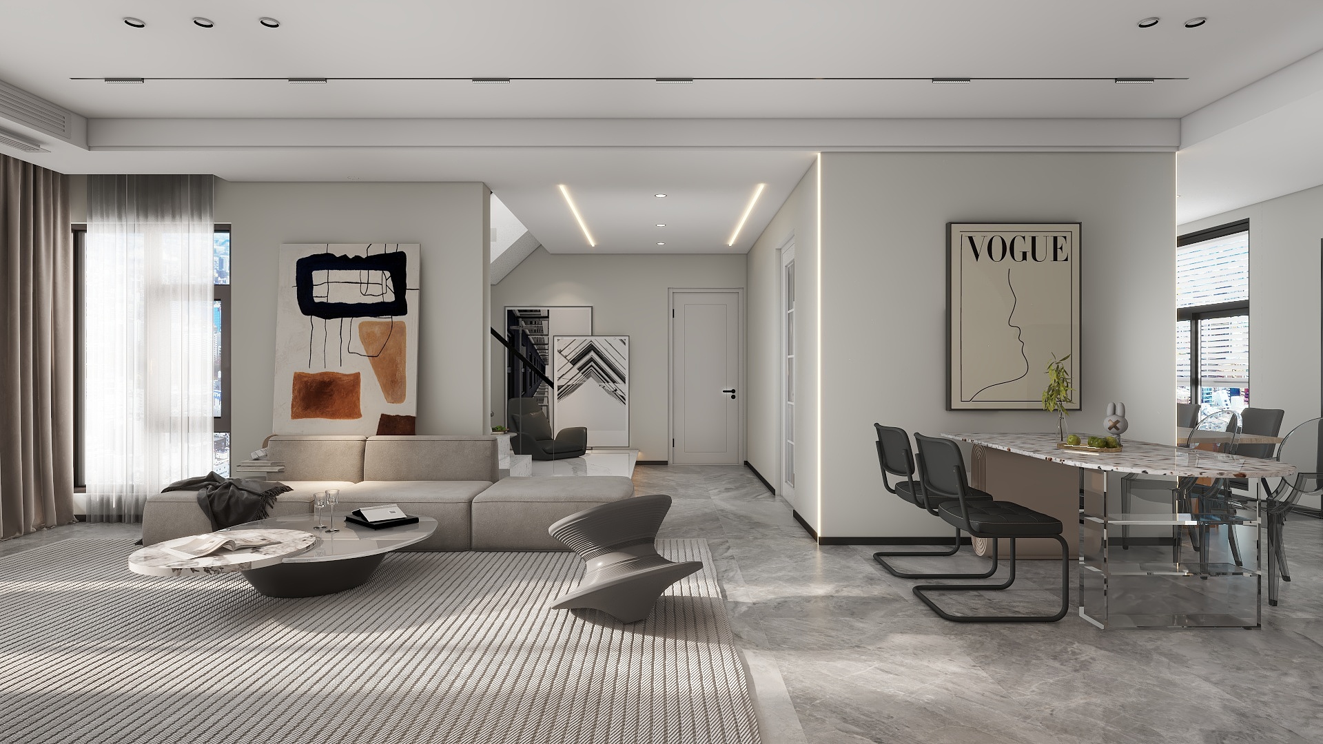 设计师赵川-阳光公园城顶跃1版-装修设计方案