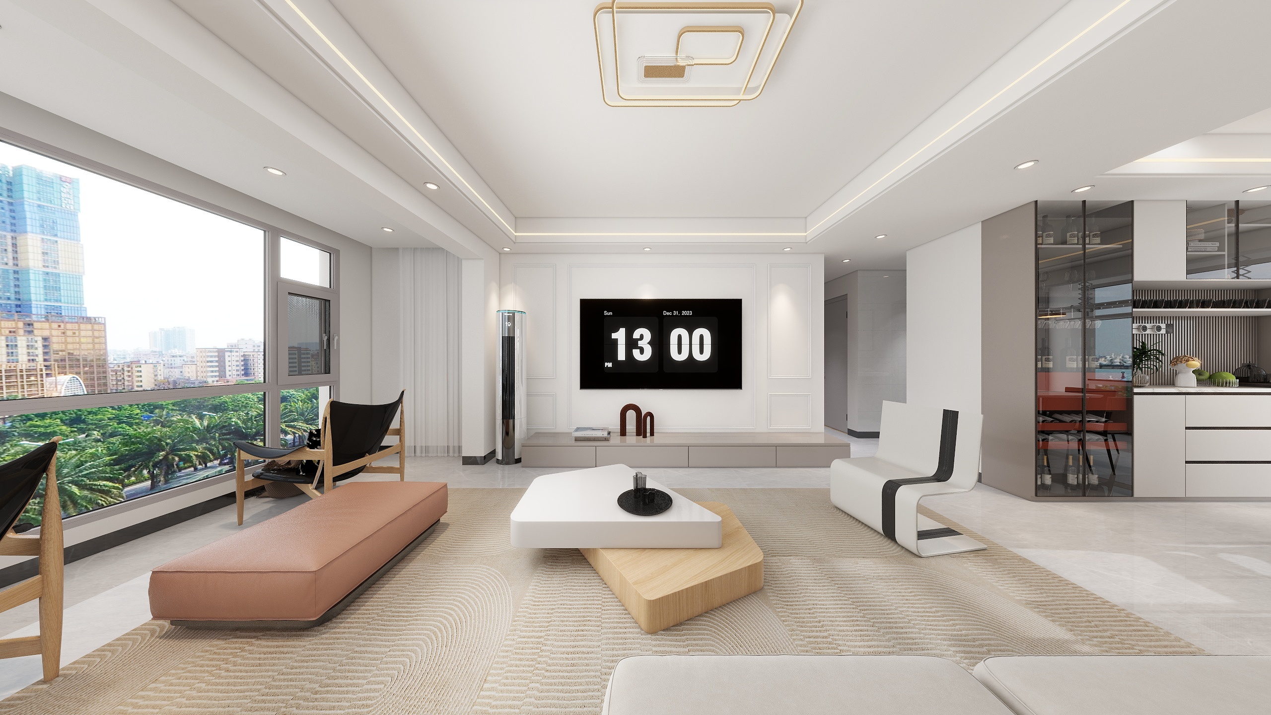 贵阳装饰设计-现代简约128㎡3室-装修设计方案