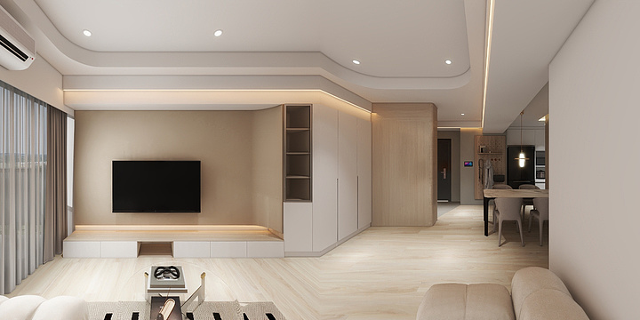 浩海空間製作-<奶茶>高雄鳳凰頌R宅-S1-装修设计方案