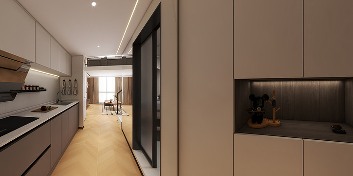 林立清-新都荟公寓1605效果图-装修设计方案