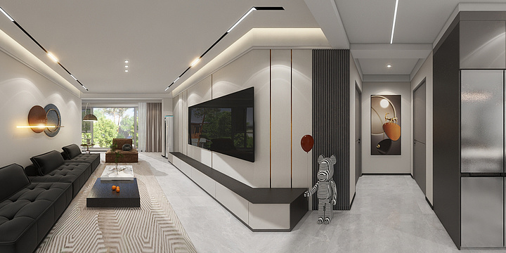 金风-现代风格无主灯-装修设计方案