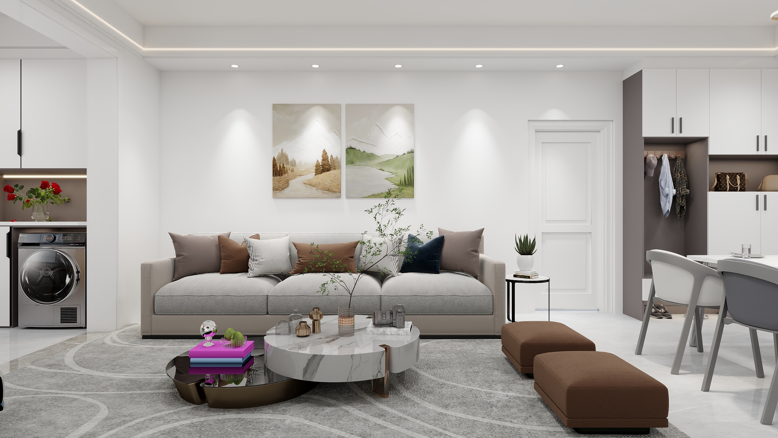 王就之-枝江市丹阳馨居114㎡4室装修效果图