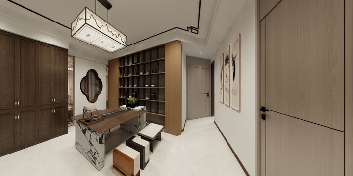 798云端设计-新中式大平层-装修设计方案