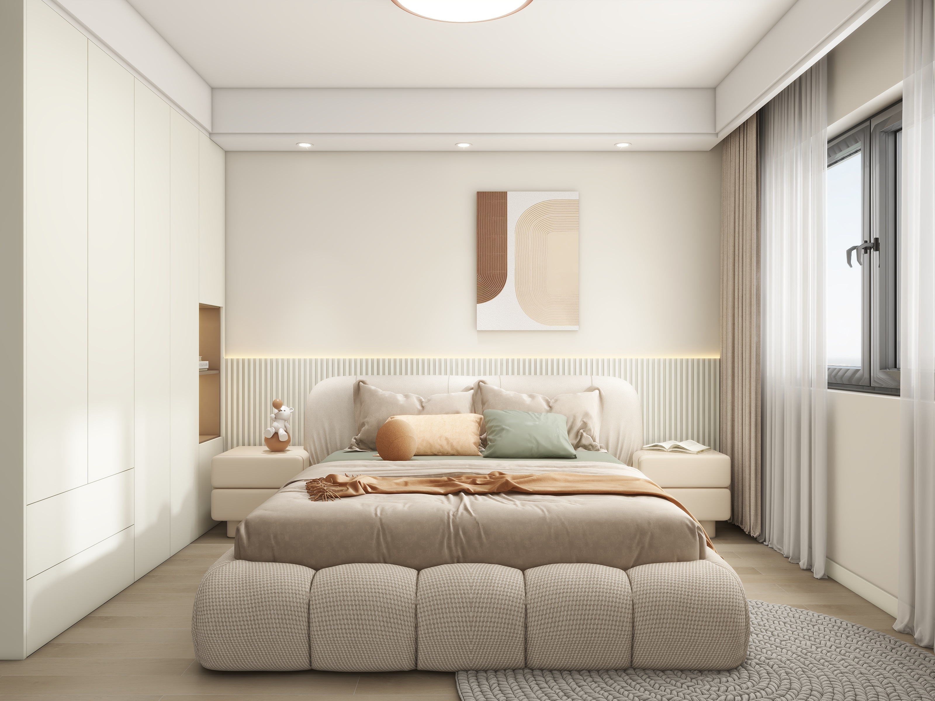 AnZii-云亭苑（奶油风）-装修设计方案