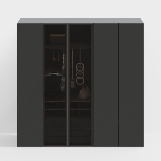 Modern Italian minimalist bedroom wardrobe