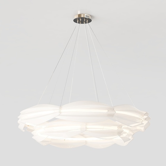 Modern Cream Wind Chandelier