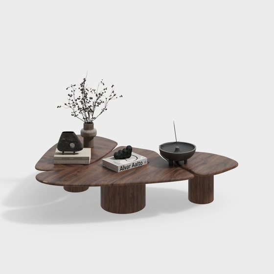 Modern ancient style living room shaped coffee table