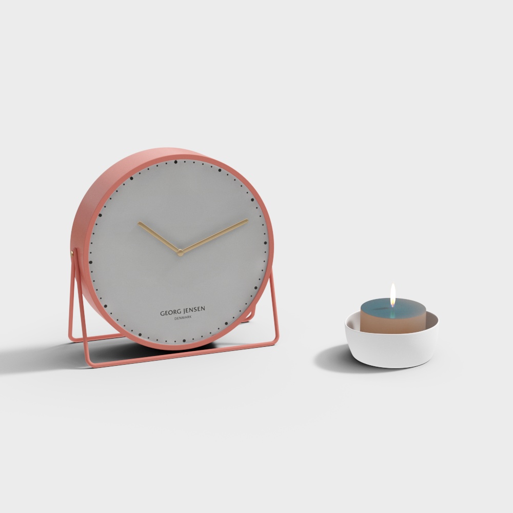 时钟摆件3D模型