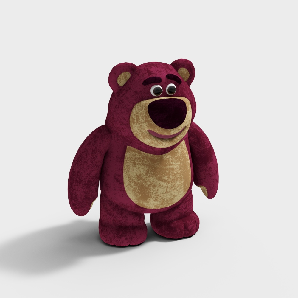 草莓熊玩偶3D模型