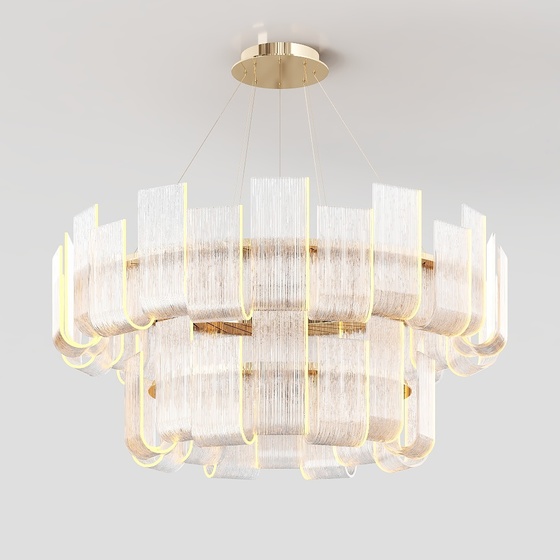 Light luxury crystal chandelier