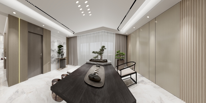 YQ设计-杨浦300平.dwg-装修设计方案