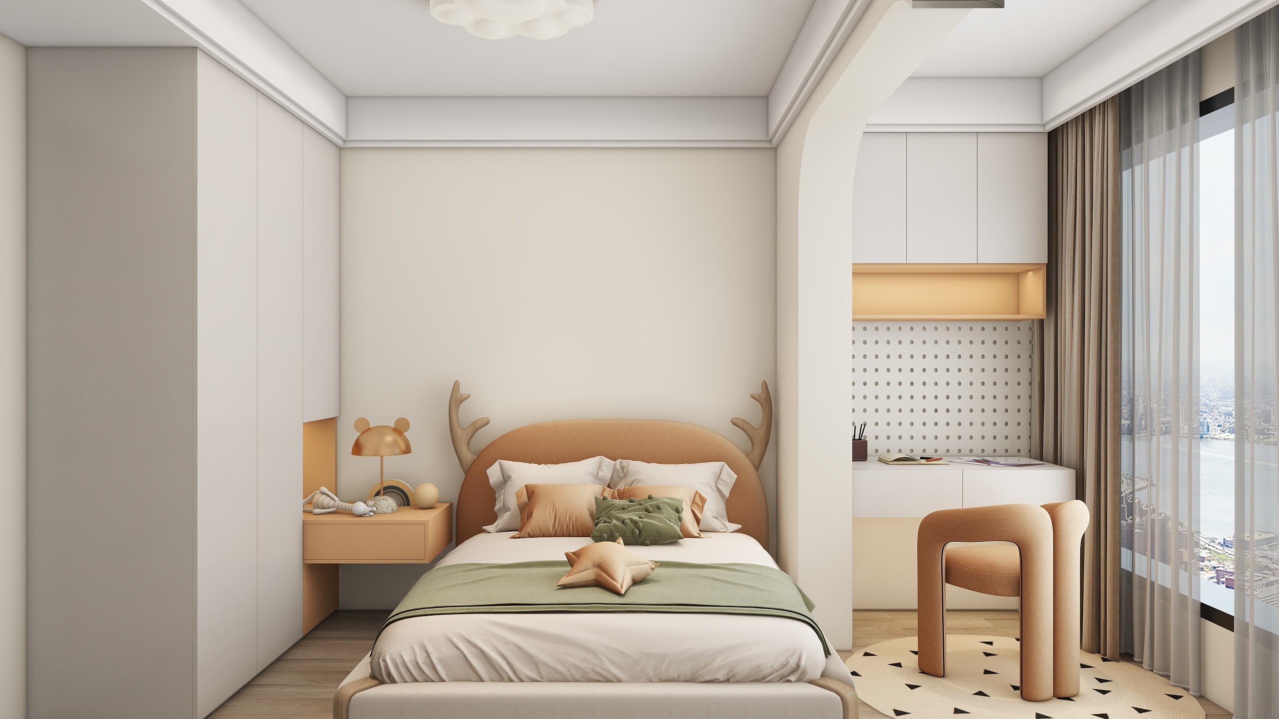 CreamDesign-复古法式风装修效果图