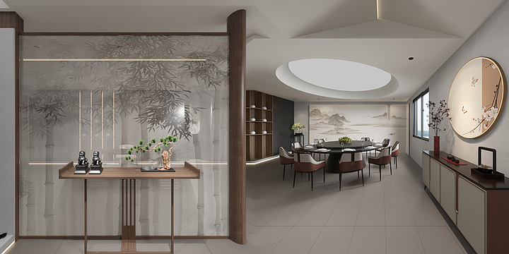 BOWAR-新中式会所-装修设计方案