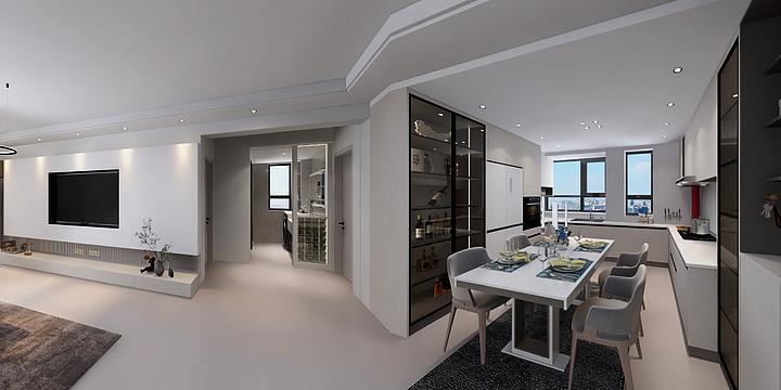 A沐舍设计-96㎡2室-装修设计方案