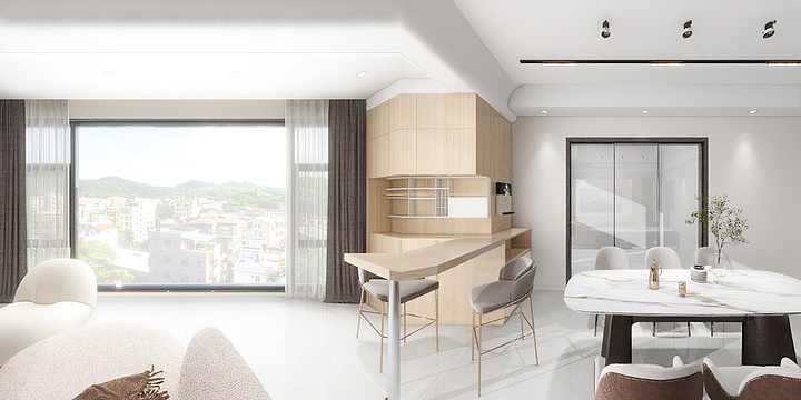 饰界设计工作室-博之雅—江山名著97平-2-702-装修设计方案