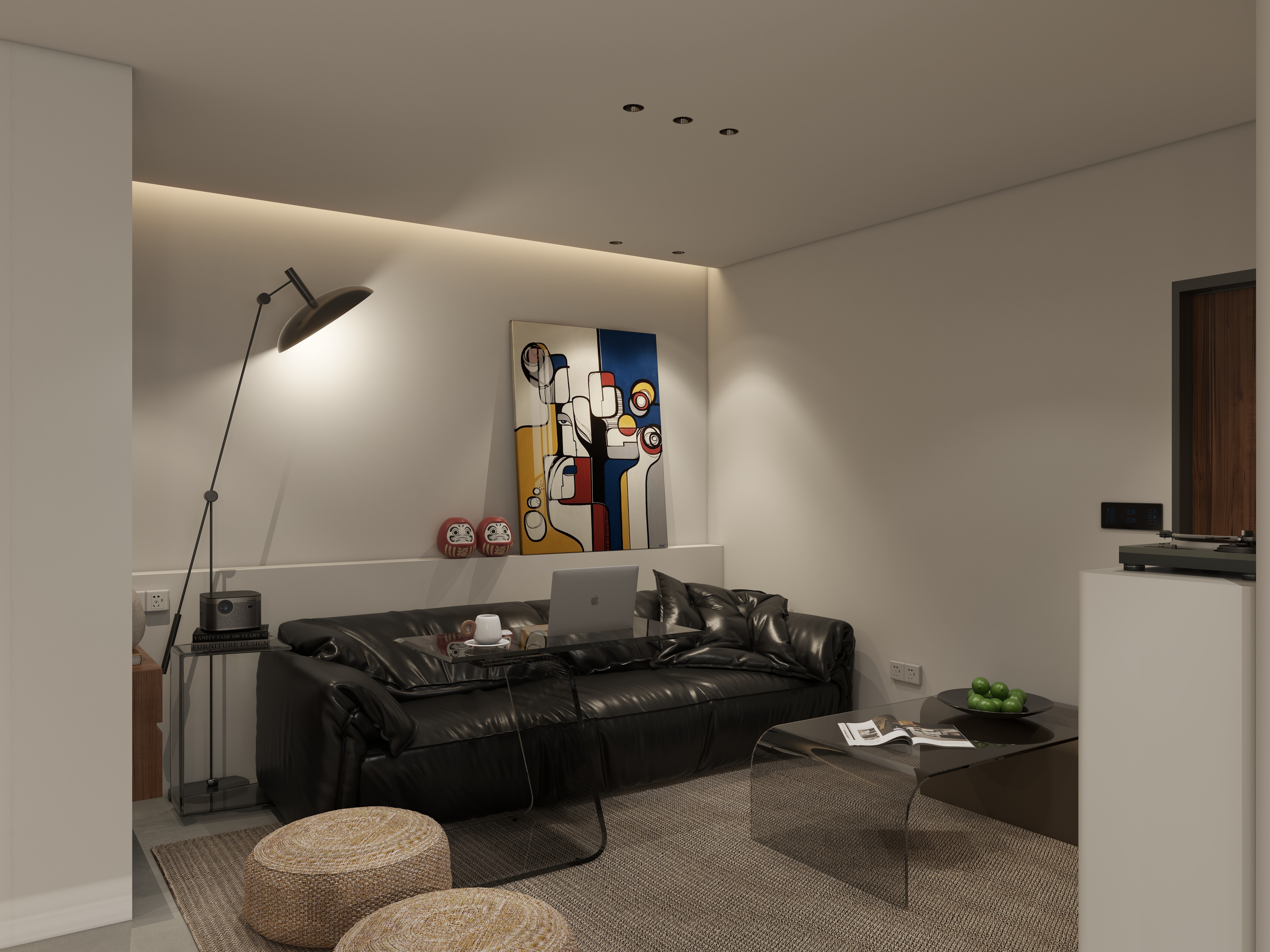 楚瑜设计-55㎡简约小暖居-装修设计方案