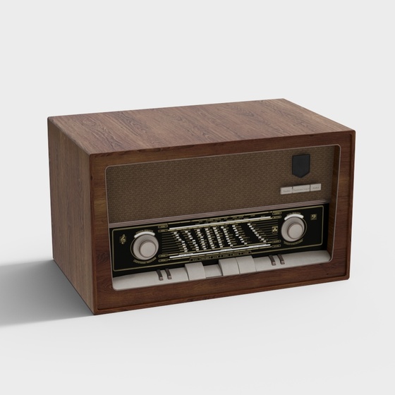 Wabi-sabi antique living room radio ornament