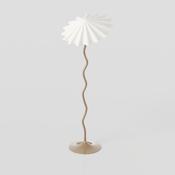 Modern cream style floor lamp