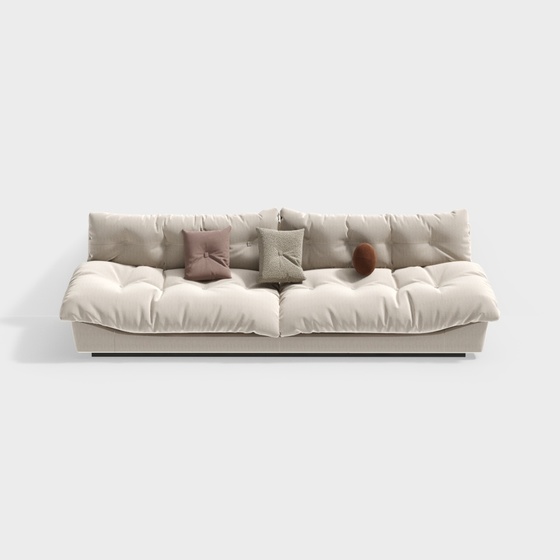 Modern cream wind home living room cloud sofa