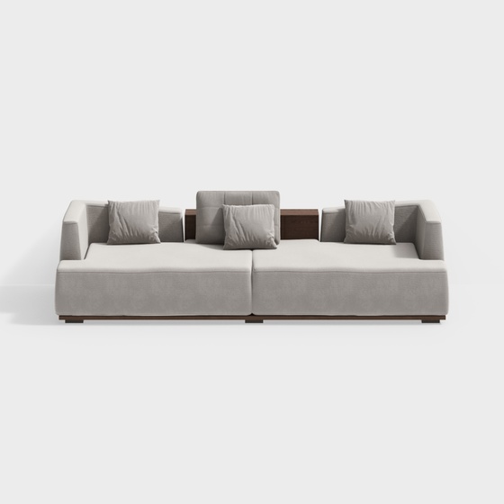 Modern ancient living room multi-person sofa