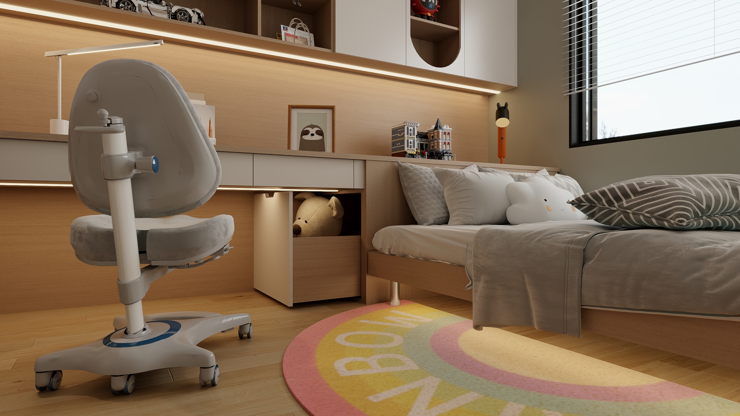 王飞丨星尘设计-璟宸-7#802-悬挑柜浅色-装修设计方案