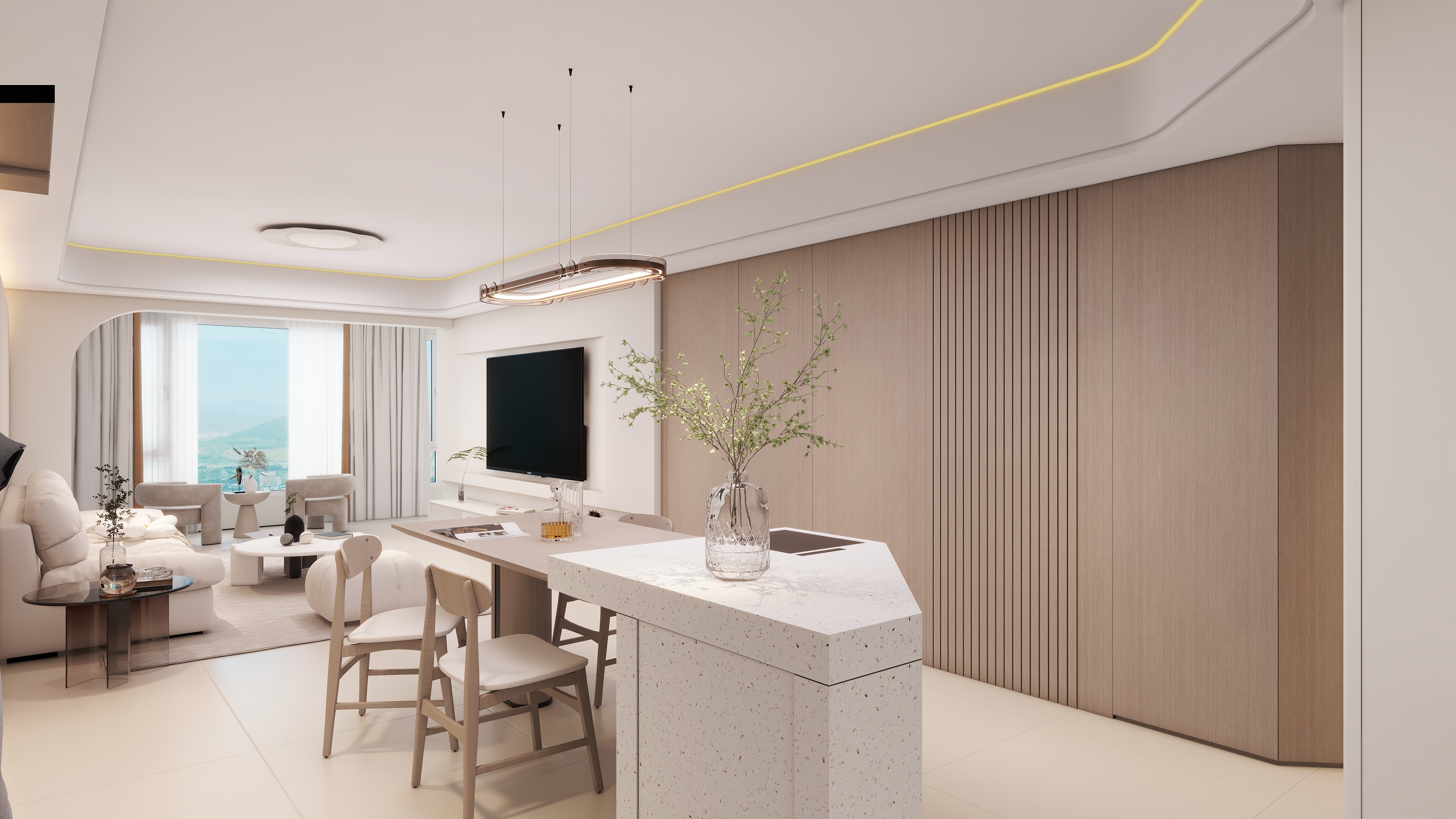 许福财-保利华创云上8#1107建模-装修设计方案