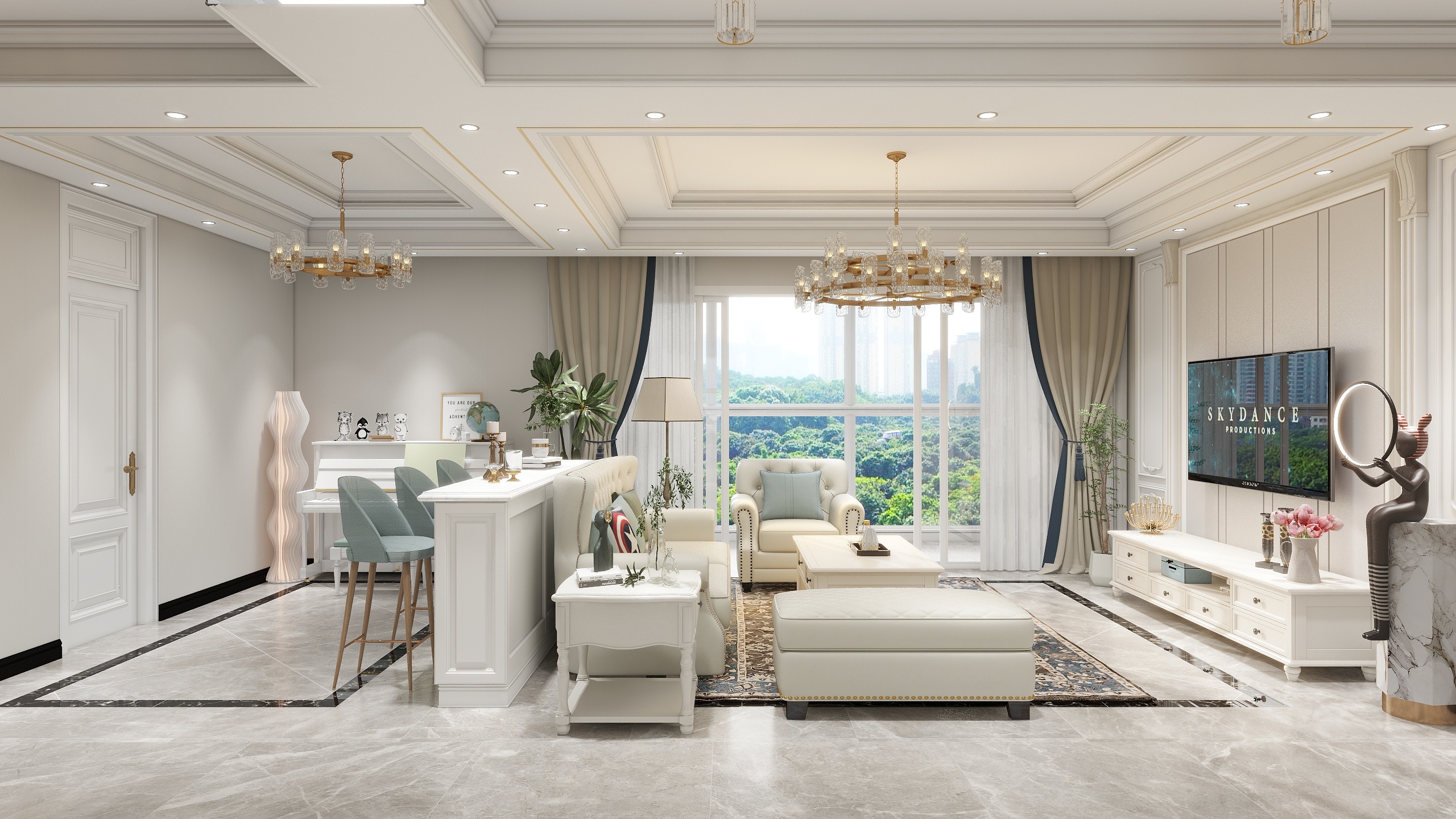 张朋-125㎡3室-装修设计方案