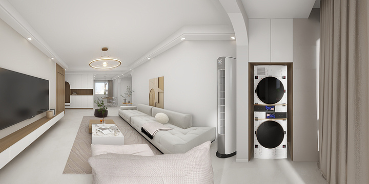 水共山石高端设计-奶油风-副本-装修设计方案