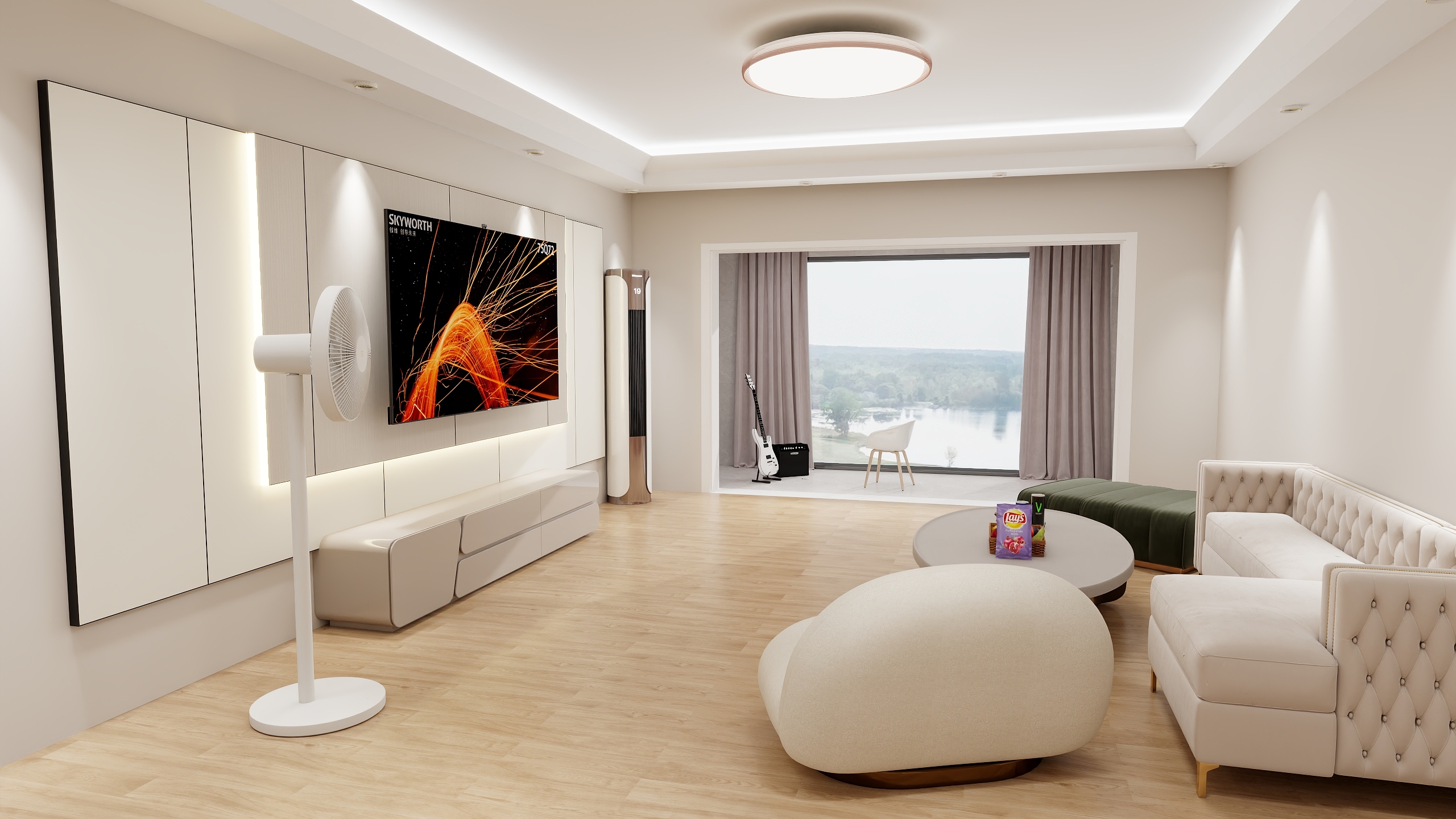 源空间SourceSpaces-世茂铂翠湾 轻奢原木 193㎡5室装修效果图