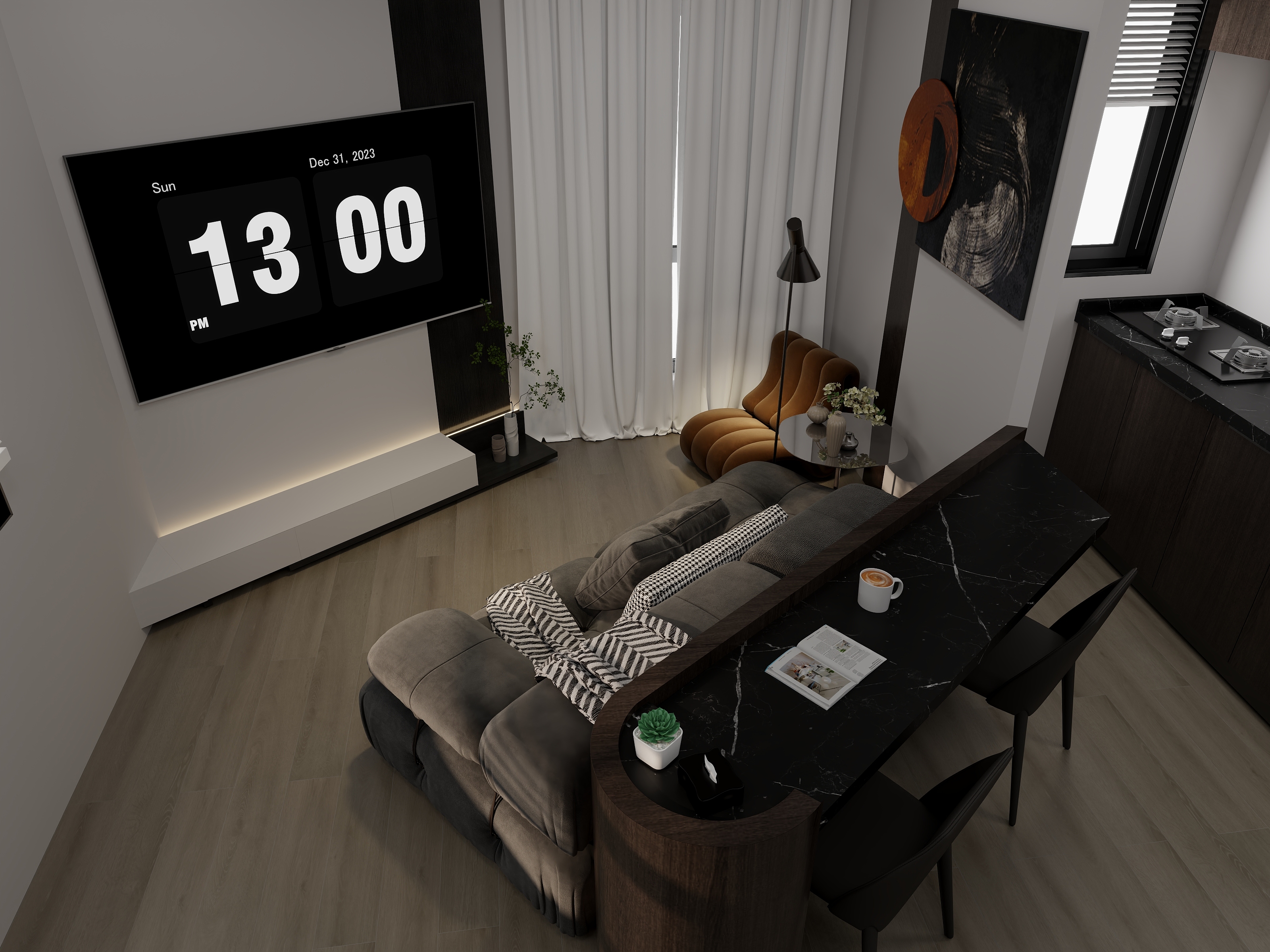 叛逆设计师-黑色系-装修设计方案