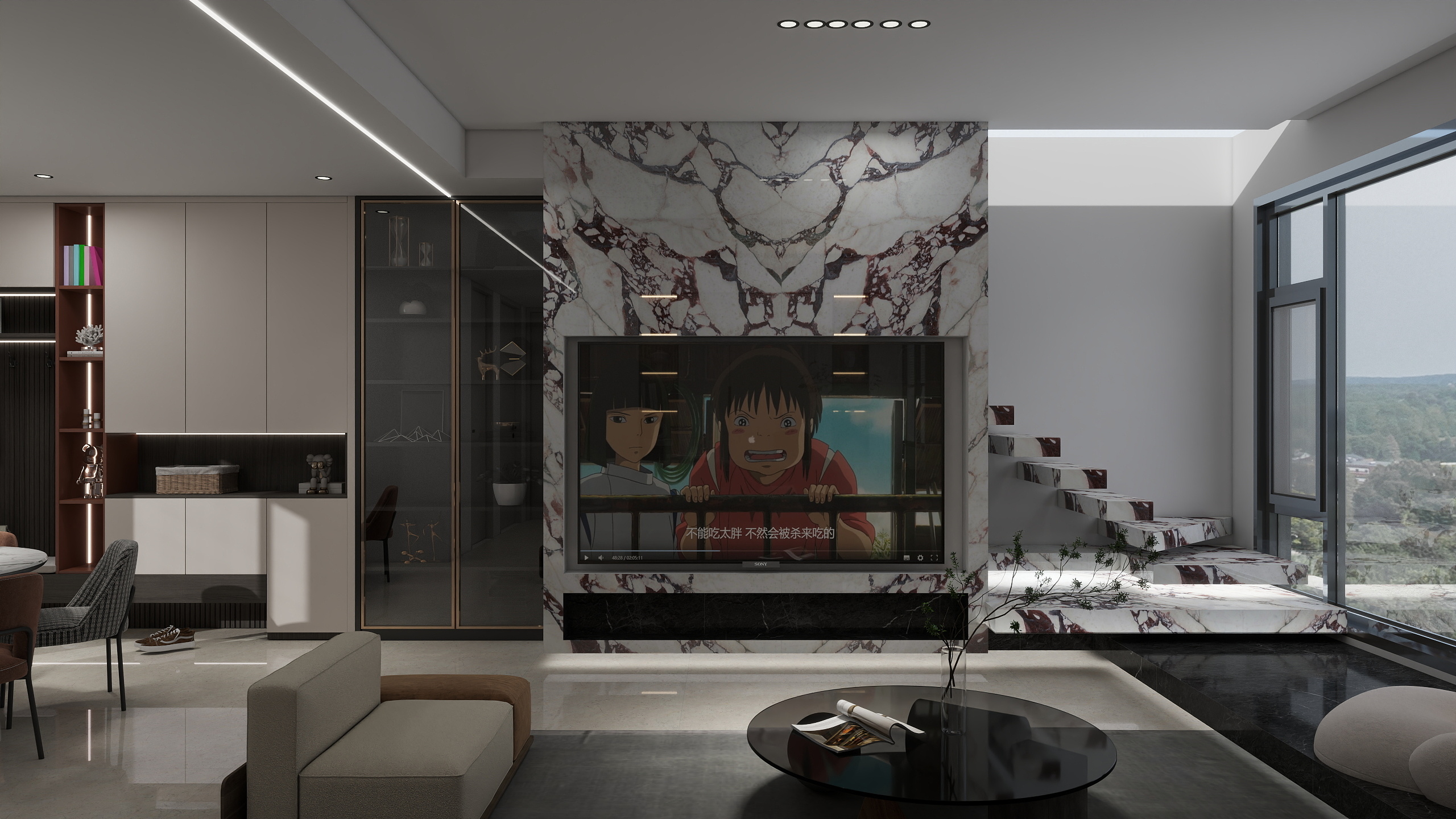 一点儿胖室内设计-天悦城一期顶楼文哥家装设计方案-装修设计方案