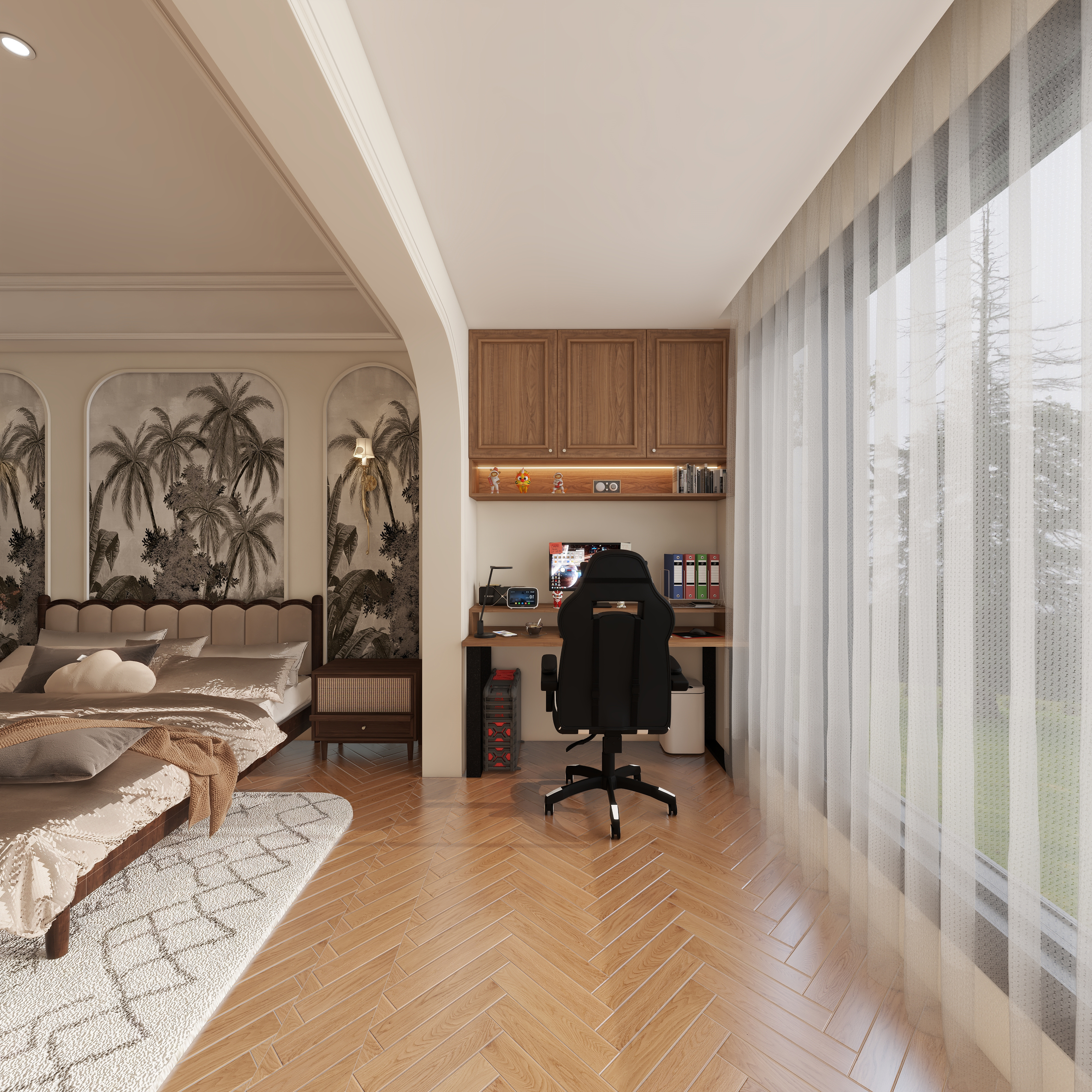 TS33333-厦门千禧园174㎡3室一层阳台装修效果图第5张