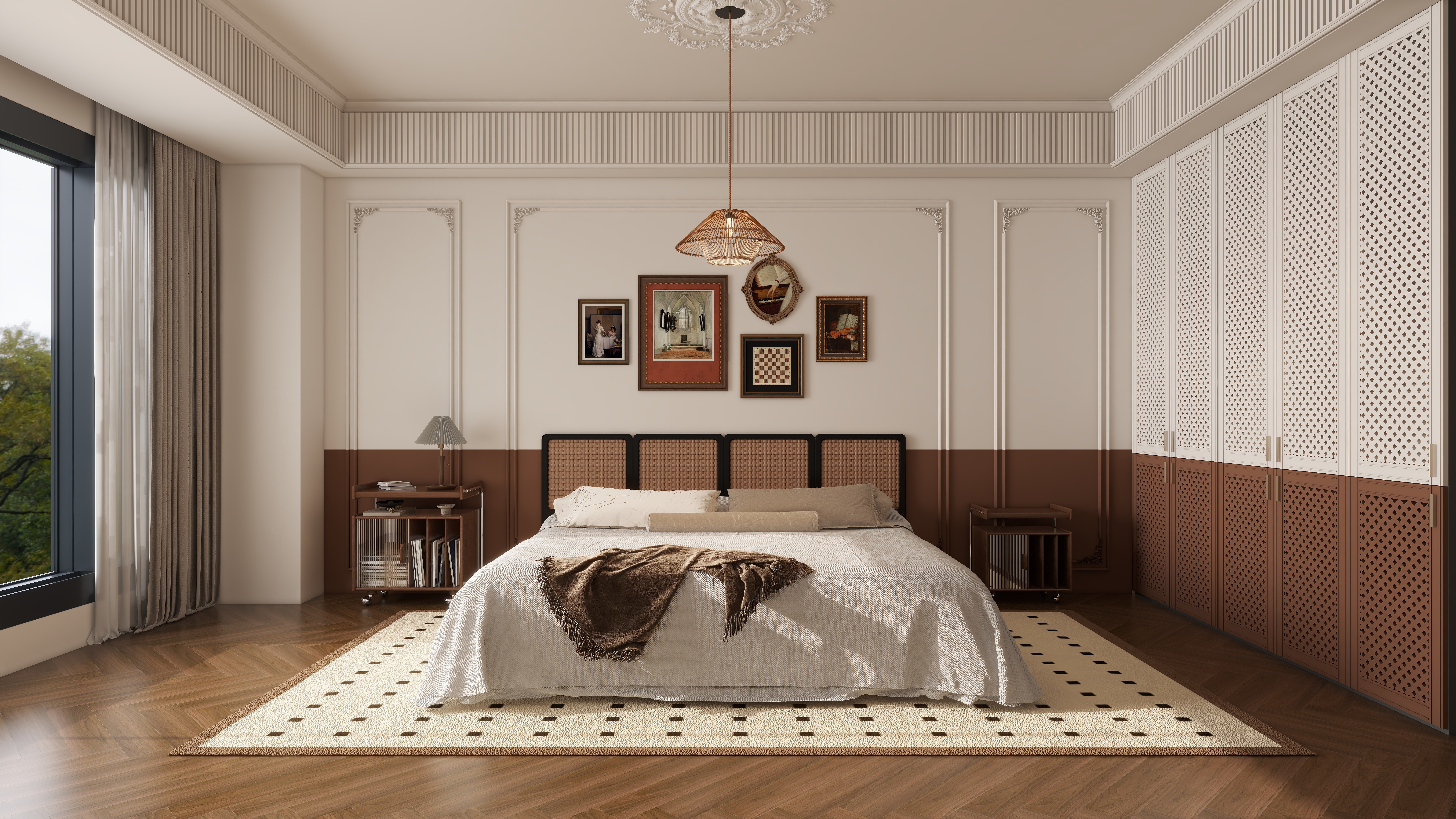 TS33333-厦门千禧园174㎡3室一层主卧装修效果图第1张