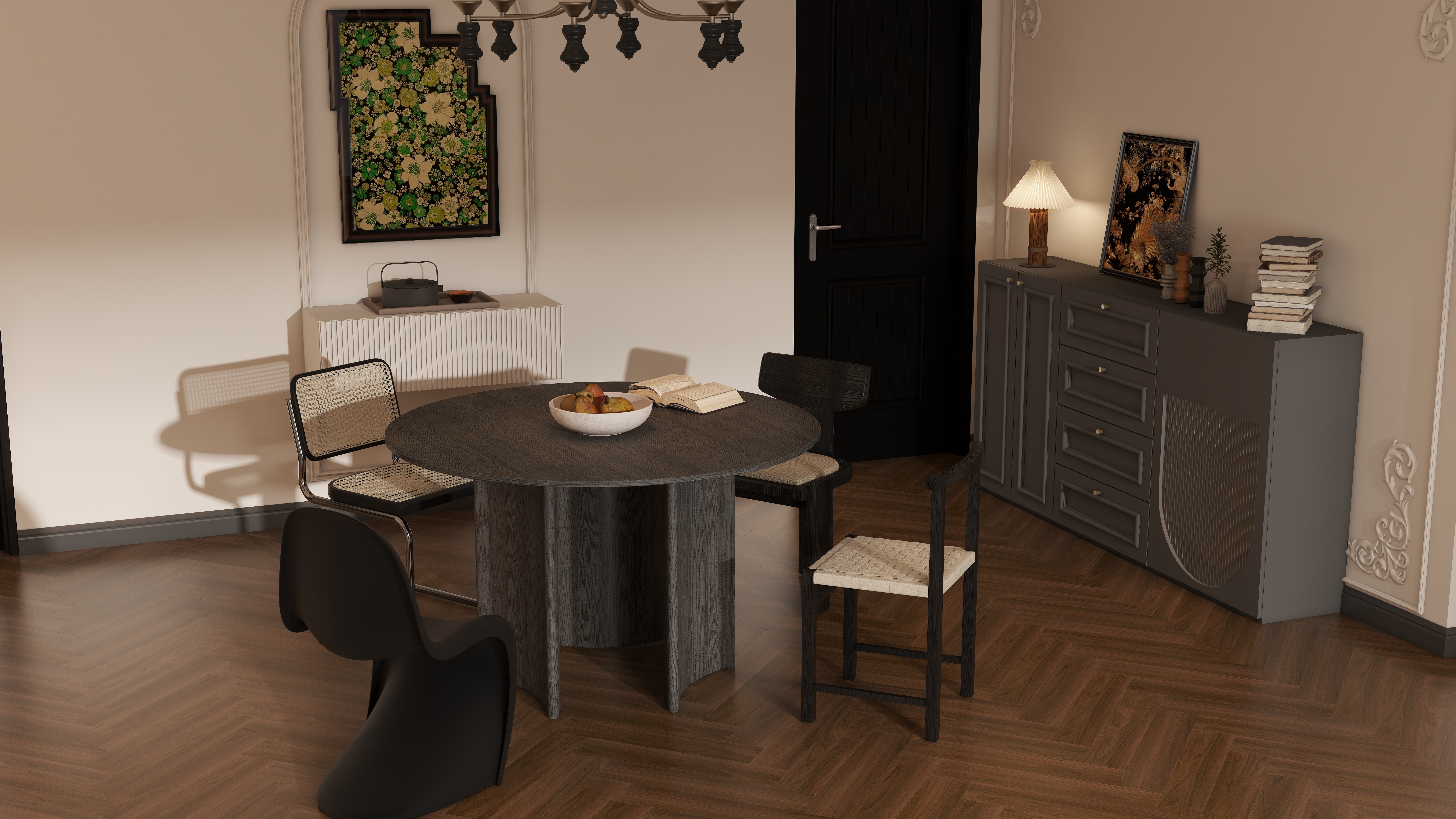 TS33333-厦门千禧园174㎡3室一层客餐厅装修效果图第4张