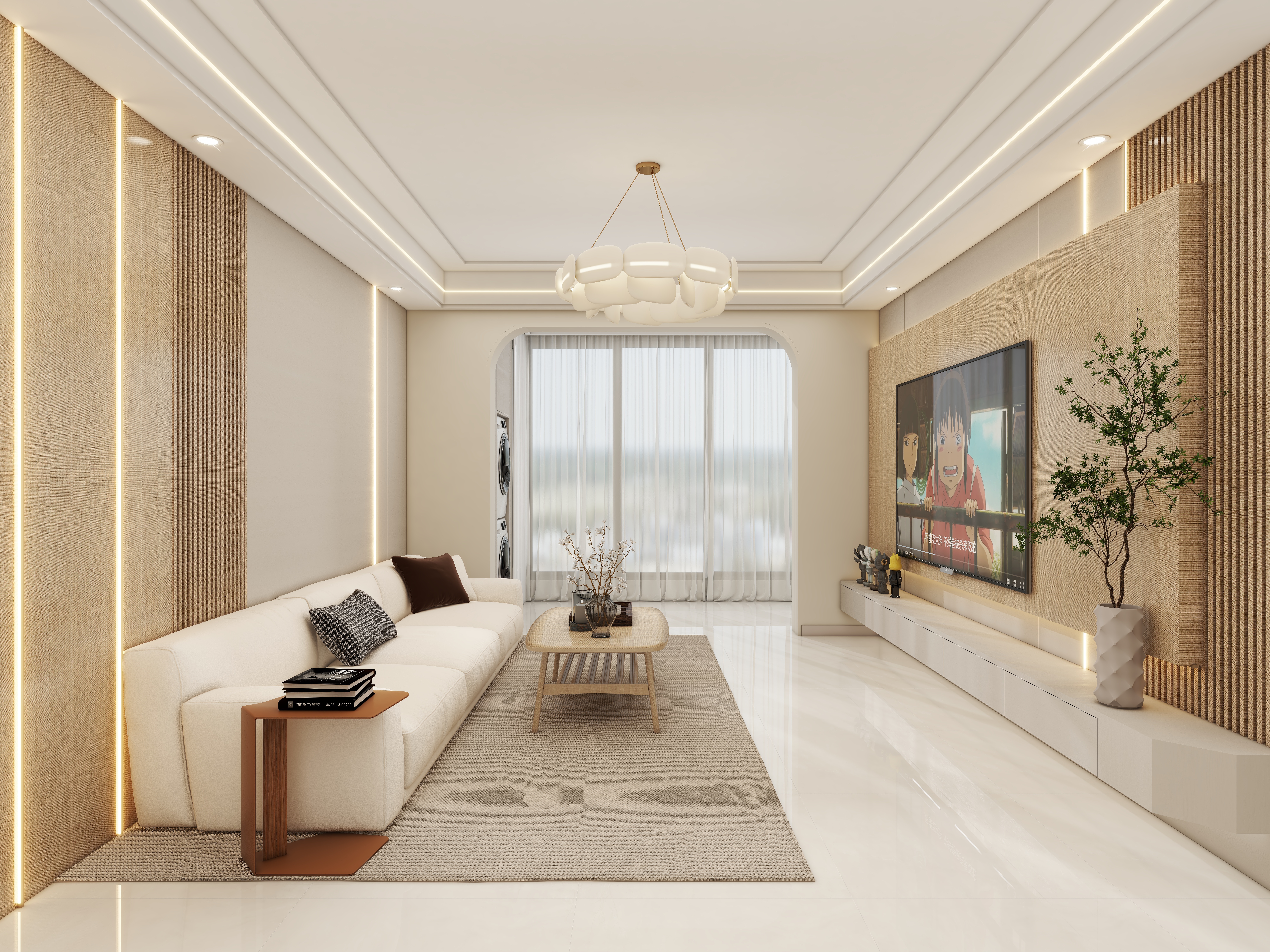 壹诺设计工作室-115㎡3室-原木风装修效果图